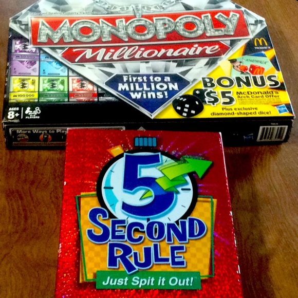Hasbro Other - MONOPOLY MILLIONAIRE& 5 SECOND RULE